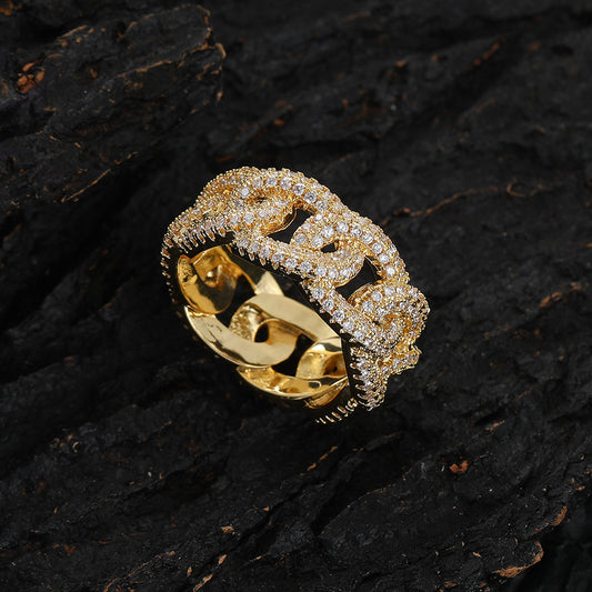 Chain Zircon Ring