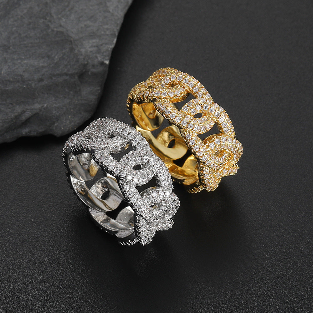 Chain Zircon Ring