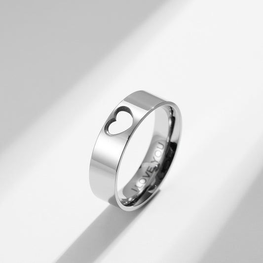 His & Hers Heart Ring