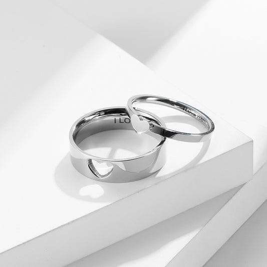 His & Hers Heart Ring