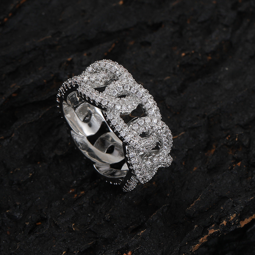 Chain Zircon Ring